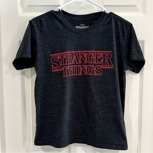 Stranger Things Netflix Dark Gray Short Sleeve Top T-Shirt Women Juniors Size M